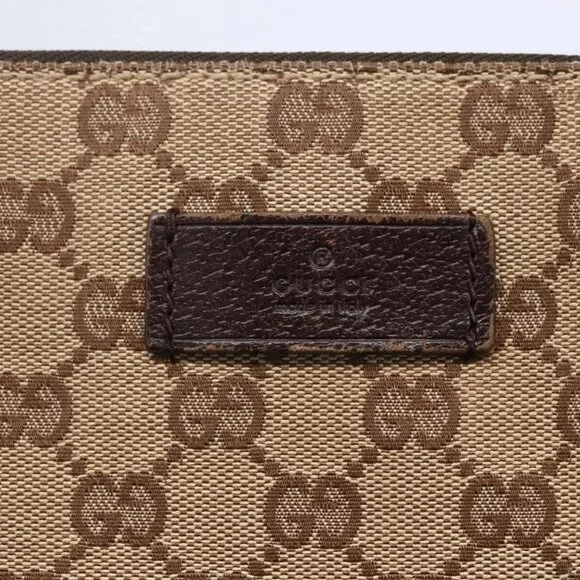 GUCCI GG Canvas Shoulder Bag Beige Silver 110054 Auth 151886 - Picture 13 of 16